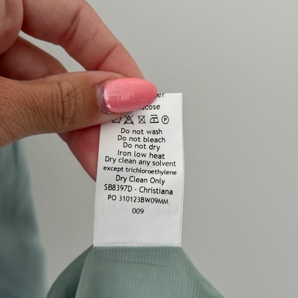 HOUSE OF CB Christiana Light Jade Mini Dress S - Picture 4 of 5